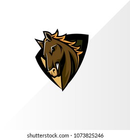 e-sport logo horse