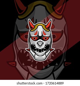 esport logo.
mascot god oni