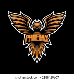 Esport logo phoenix mascot design