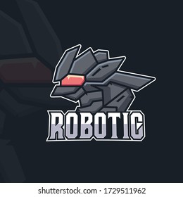 esport logo with a robot concept