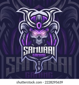 Esport logo samurai for your professional team