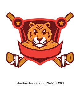 esport logo with tiger characters