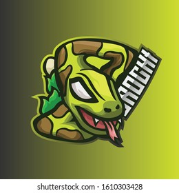 E-Sport logo with a venomous snake / orochi mascot