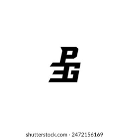 esport monogram initial boldand cool concept PG sporty style letter