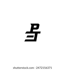 esport monogram initial boldand cool concept PT sporty style letter