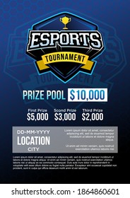 esport poster match template vector  illustration