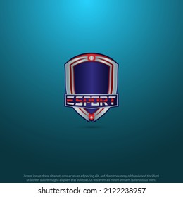 Esport shield element mascot design good use for symbol emblem badge and more
