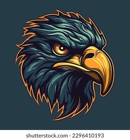 Logo-Design im Esport, Adler, Vektorgrafik