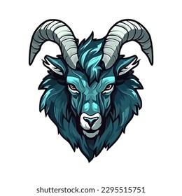 Esport style logo design, goat vector illustration