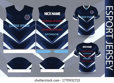 esport team jersey pattern and design