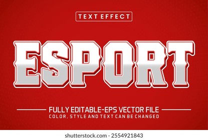Esport text editable style effect