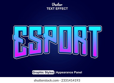 efecto de texto de compatibilidad con estilo gráfico azul y modificable.
