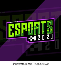 Esport Text Effect Design Vector