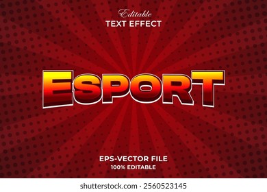 esport text effect editable style retro