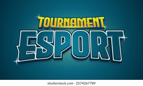 esport tournament dan competition logotype design 