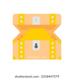 Icono del Cuadro de tesoros de deportación en vector. Ilustración