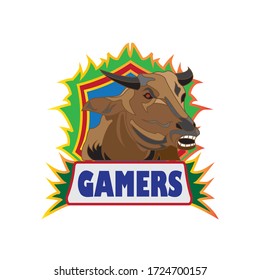 Esport vector design mascot gamer logo. Illustration of gamers for sports teams. Modern illustration concept style for badge