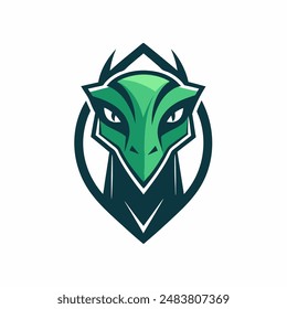 Esport vector logo lizard, lizard head, vector and sticker