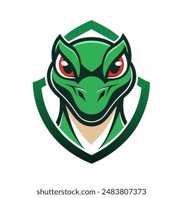 Esport vector logo lizard, lizard head, vector and sticker