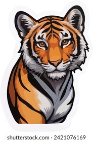 Esport vector logo tiger, tiger icon, tiger head, vector, sticker