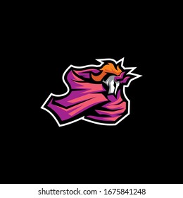 esport warrior logo icon vector