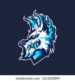 Esport Winter Wolf Mascot Logo