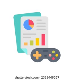 Esports Analytics Symbol in Vektorgrafik. Illustration