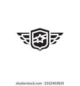 Esports Badge Filled Icon Vector Illustration