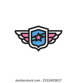 Esports Badge Icon Vector Illustration