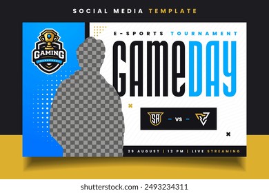 E-sports Banner Flyer Template for Gaming Team or Tournament