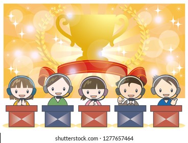 e-Sports battle scene image - Trophy