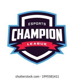 Esports champion league badge logo