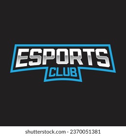 esports club and sports text logo, gaming logo, , vector, 