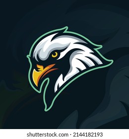 Esports eagle mascot team logo