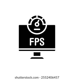 Esports Fps Filled Icon Vector Illustration