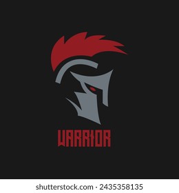 
esports or game logo design with a warrior's head image