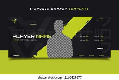 Esports Gaming Banner Template With Logo For Social Media