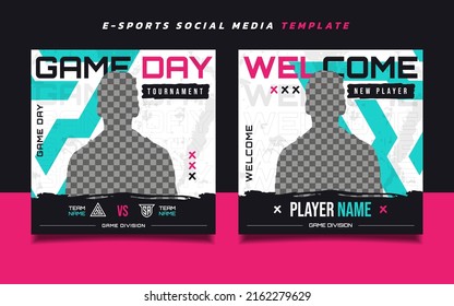 Esports Game Day Social Media Post Design-Vorlage