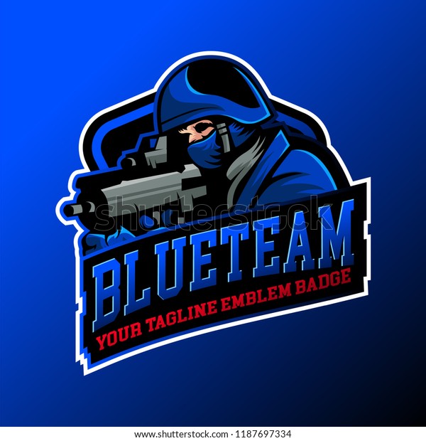 Esports Gaming Logo Shooter Team Stock Vector (Royalty Free) 1187697334 ...