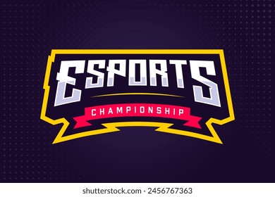 E-sports Gaming Logo Template for Gaming Team, Game Tournament, and Championship