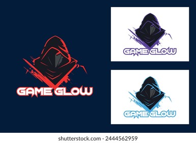 Esports gaming wolf mascot vector logo design