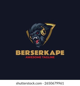 Esports Gorilla Emblem Logo Design