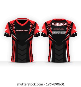 e-sports jersey design template, gaming wear, esport uniform mockup