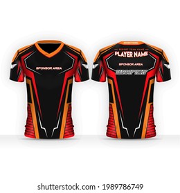 E-Sport-Jersey-Vorlage, Vektorgrafik mit modernem und stilvollem Design