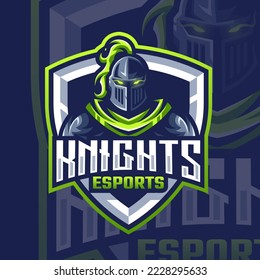 Esports knight logo for your business team