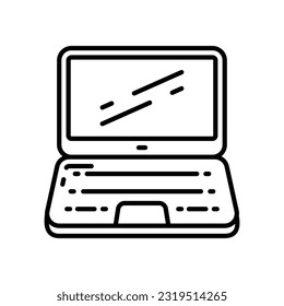 Esports Laptops Symbol in Vektorgrafik. Illustration