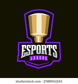 Esports League Tournament Badge Logo Vector for Gaming League