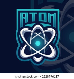 Esports logo atom atom para tu equipo de élite