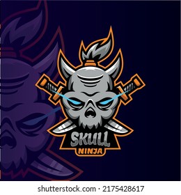 esports logo
cool and unique Skull Ninja