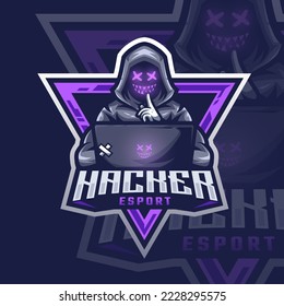 Esports logo hacker para tu grupo de élite